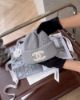 圖片 【CHANEL】雙C毛帽 藍灰色
