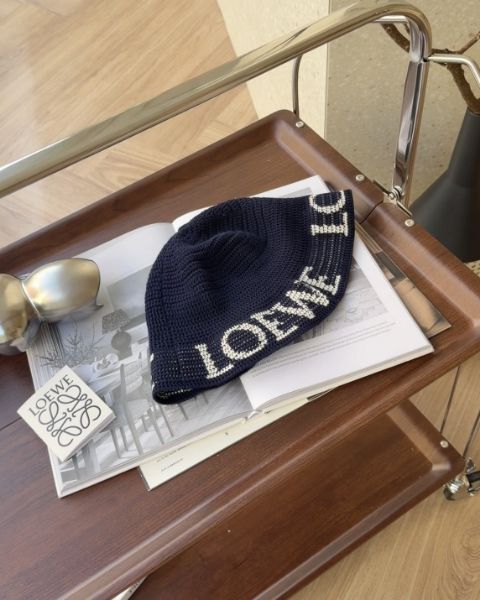 圖片 【LOEWE】 logo 漁夫帽 深海軍藍