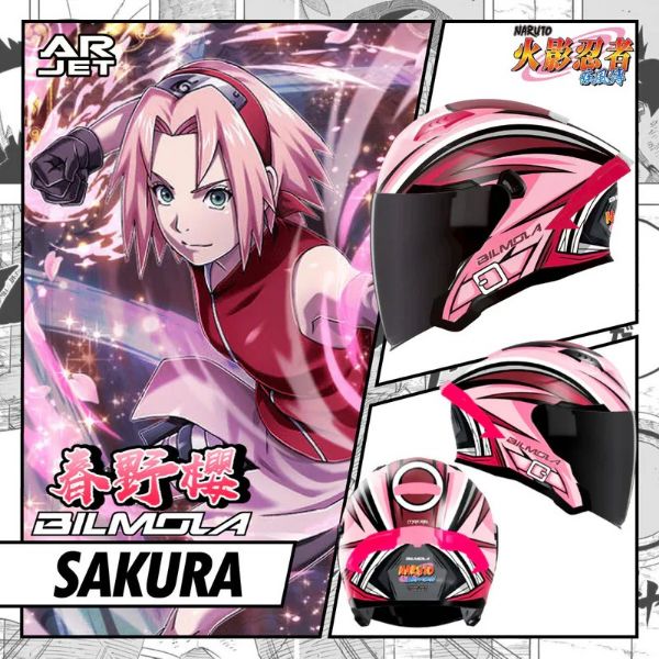 圖片 【台中硬了安全帽】BILMOLA  AR-JET 3/4罩 X 火影忍者 疾風傳 小櫻 新品 含稅 台灣公司貨