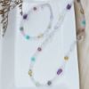 圖片 【水晶項鍊】 桃紅柳綠x多寶水晶x紫玉晶x綠水晶 時尚開運項鍊