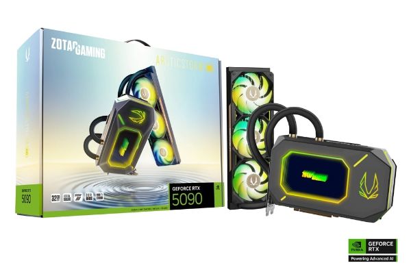 圖片 ZOTAC RTX5090 ARCTICSTORM AIO(2437MHz/25cm/一體式水冷/註五年)