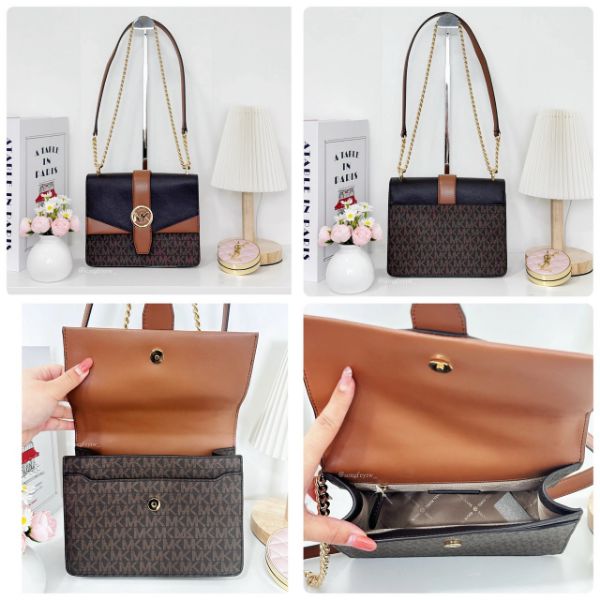 圖片 MK 圓logo 兩用鍊包 肩背包 斜背包