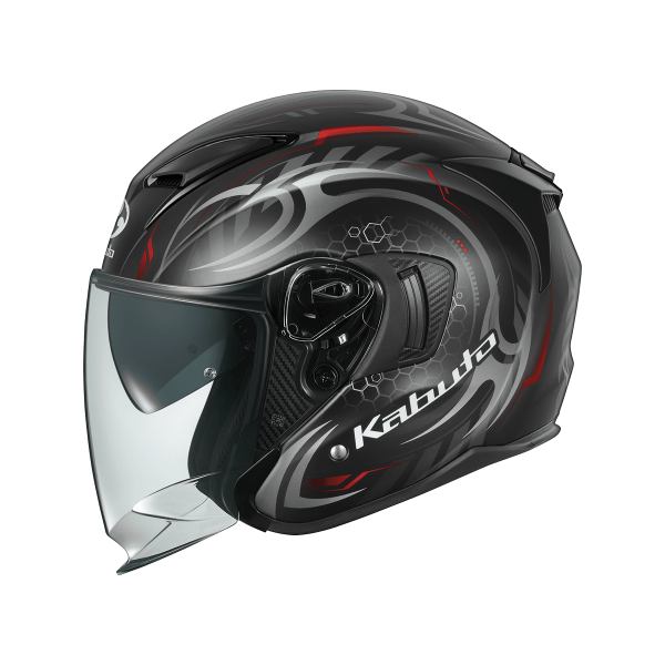 圖片 OGK KABUTO EXCEED2 CYBER 消光黑紅 代理雙D釦 安全帽 內墨片 EXCEED