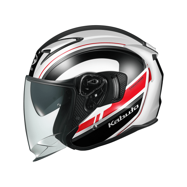 圖片 OGK KABUTO EXCEED2 RIDGE 亮白黑 代理雙D釦 安全帽 內墨片 EXCEED