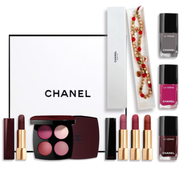 圖片 CHANEL 香奈兒彩妝 ROUGE NOIR 酒紅 限量彩妝禮盒附限定手機吊飾- 精選禮盒/專櫃緞帶包裝