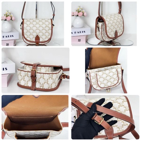 圖片 Celine 經典 凱旋門 老花馬鞍包