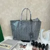 圖片 Goyard Saint Louis PM 灰色托特包附磁吸包夾