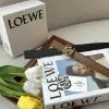 圖片 LOEWE ANAGRAM 摩卡色/板岩灰光滑小牛皮雙面皮帶2.8CM