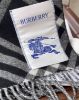圖片 【BURBERRY】格紋羊絨圍巾 黑白色