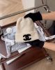圖片 【CHANEL】24B 白底黑LOGO 毛帽