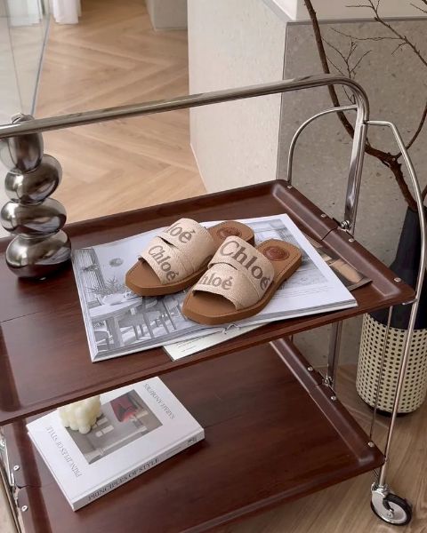 圖片 【CHLOE】WOODY 繃帶拖鞋 胭脂粉