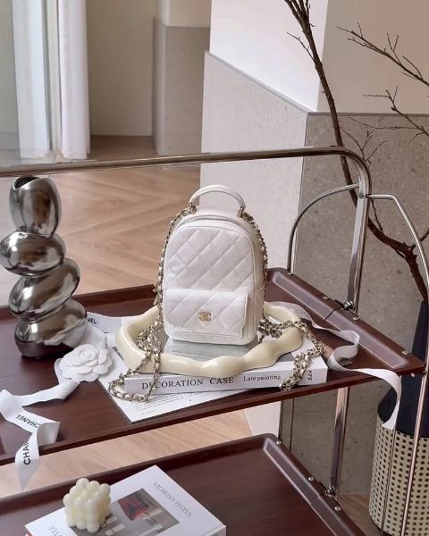 圖片 【CHANEL】荔枝小書包 白金