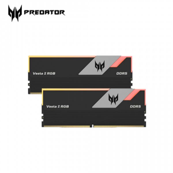 圖片 宏碁 Acer Predator Vesta II RGB 32GB(雙通16GB*2)DDR5 6000黑/CL36