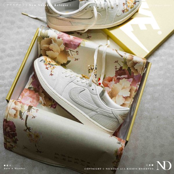 NICEDAY 現貨 Air Jordan 1 OG 馬年 CNY 小馬 刺繡 春節 刺繡 登科 復古 花 IQ1108-011