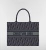 圖片 《我最便宜!全新正品》Dior Book Tote 中型托特包 藍色和菸草棕 Dior Oblique 
