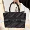 圖片 《我最便宜!全新正品》Dior Book Tote 中型托特包 藍色和菸草棕 Dior Oblique 