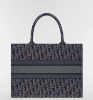 圖片 《我最便宜!全新正品》Dior Book Tote 中型托特包 藍色和菸草棕 Dior Oblique 