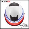 圖片 LS2 OF626T BOLD 白紅藍 亞洲版 公司貨 3/4罩 安全帽 OF626 入門款