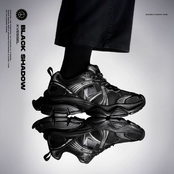 NICEDAY 代購 Xvessel 黑魂 黑 黑銀 老爹 復古 增高 未來 解構 吳建豪 S25X68BS