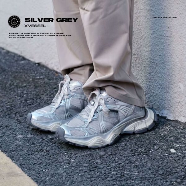 NICEDAY 代購 Xvessel 白 白銀 做舊 銀白 老爹 復古 增高 未來 解構 吳建豪 S25X68SW