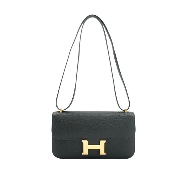 圖片 Hermes Constance Elan Epsom牛皮H金釦斜背包(89黑)