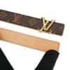 圖片 Louis Vuitton 展示品 Iconic 20 雙面皮帶老花金扣皮帶-85cm(M0527V-咖/米)