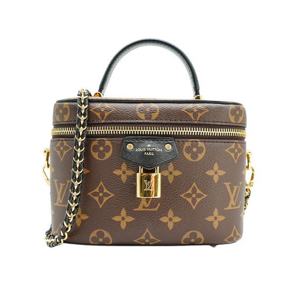 圖片 Louis Vuitton 展示品 Vanity PM 塗層帆布二用化妝包(M47128-咖)