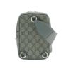 圖片 Gucci 展示品 Ophidia GG 直式雙拉鍊斜背包(752565-灰)