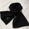 圖片 Chanel 25a黑色毛呢亮片針織圍巾