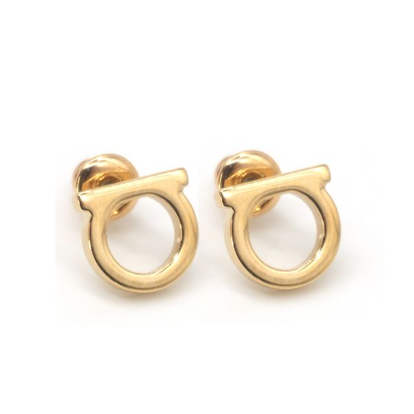 圖片 Ferragamo Gancini 針式耳環(696432-金)