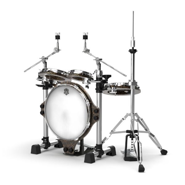 圖片 BUFFALO Roadster系列 RS-516RSH 5-Piece 古銅 旅行 便攜 摺疊 全配 鼓組(含踏板及HH架)