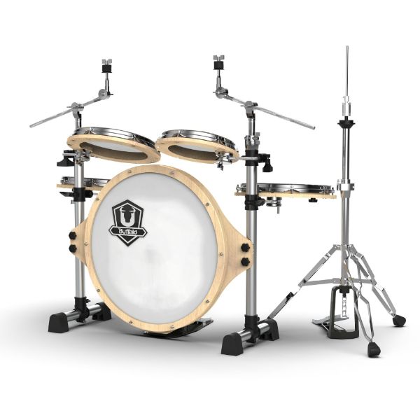 圖片 BUFFALO Roadster系列 RS-522RSH 5-Piece 經典原木 旅行 便攜 摺疊 全配 鼓組(含踏板及HH架)