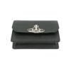 圖片 Vivienne Westwood 防刮皮星球銀logo扣式卡包(黑)