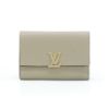 圖片 Louis Vuitton 展示品 Capucines Taurillon 小牛皮釦式中夾(M62159-卵石色)