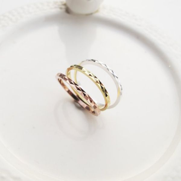 圖片 【純銀戒指】刻花 | 三色x尾戒 925純銀女戒 | 大員囡仔