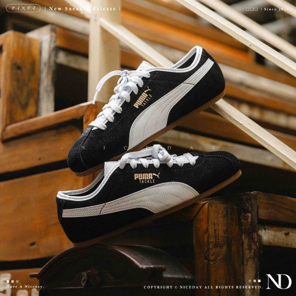 NICEDAY 現貨 Puma Tackle 麂皮 賽車鞋 復古 薄底 寶藍 粉色 黑色 404456