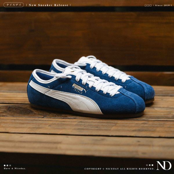 NICEDAY 現貨 Puma Tackle 麂皮 賽車鞋 復古 薄底 寶藍 粉色 黑色 404456