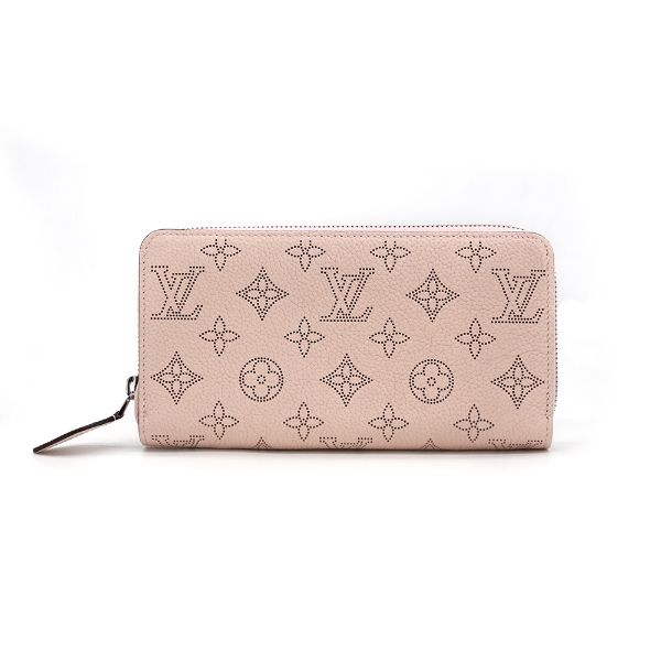 圖片 Louis Vuitton Zippy Mahina 鏤空雕花小牛皮拉鍊長夾(M82755-茉莉粉)