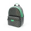 圖片 Louis Vuitton Discovery Backpack PM 老花帆布拚綠色帆布後背包(M25887-黑灰)