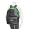 圖片 Louis Vuitton Discovery Backpack PM 老花帆布拚綠色帆布後背包(M25887-黑灰)