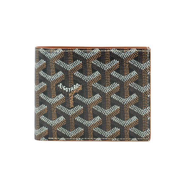 圖片 Goyard Victoire Wallet 帆布對折8卡短夾(棕)