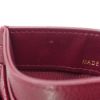 圖片 Chanel 展示品 菱格粒紋牛皮金logo卡套/卡夾(AP0213-酒紅)