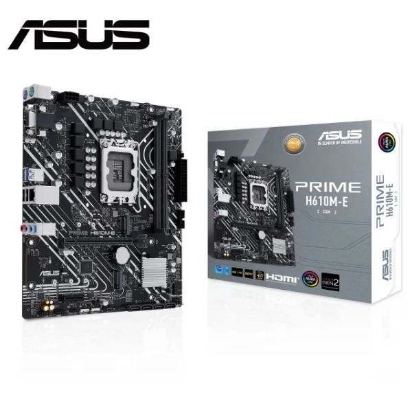 圖片 華碩 PRIME H610M-E-CSM(DDR5)(M-ATX/LAN 1Gb/註冊四年/2DIMM)