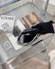 圖片 【LOEWE】壓紋皮革內零錢袋短夾  黑色
