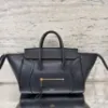 圖片 Celine L100E3 中款柔軟亮澤羊皮革 NEW LUGGAGE 包 黑色