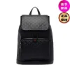 圖片 Gucci 854750 中款 GG Emblem 印花壓紋光面皮革背包 黑色
