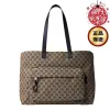 圖片 Gucci 802166 GG Shopper 大款托特包 米色及烏木色