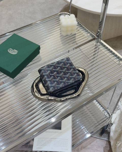 圖片 【GOYARD】SAINT-FLORENTIN 雙折短夾 深藍色