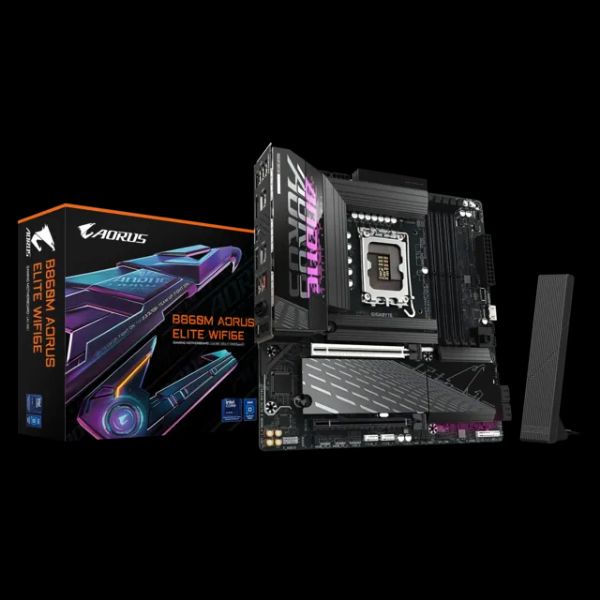 圖片 技嘉 B860M AORUS ELITE WIFI6E(M-ATX/LAN2.5G+無線/註五年)12+1+2相