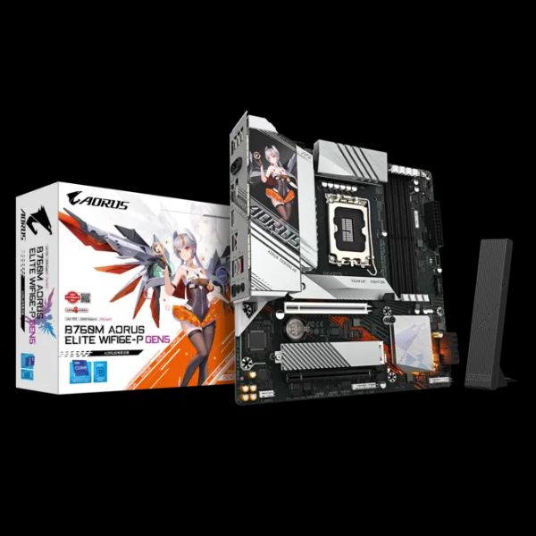圖片 技嘉 B760M AORUS ELITE WIFI6E-P GEN5(M-ATX/LAN 2.5Gb+無線/註五年)12+1+1相
